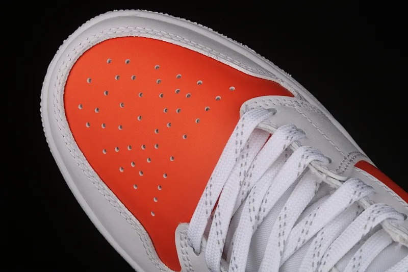 All categories Air Jordan Jordan series basketball shoes Air Jordan 1 Mid G version pure original Air Jordan 1 Mid AJ1 Joe 1 white orange China basketball shoes CZ0774-800
